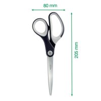 LEITZ Schere Titan schwarz-weiß 20,5 cm