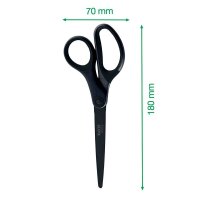 LEITZ Antihaftschere Titanium schwarz 18,0 cm