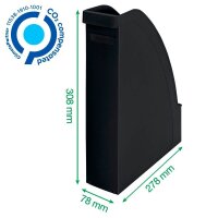 LEITZ Stehsammler 24765095 schwarz Kunststoff, DIN A4, 1 St.