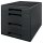 LEITZ Schubladenbox CUBE   schwarz/grau 53720095, DIN A4 mit 4 Schubladen, 1 St.