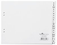 DURABLE Ordnerregister DIN A4 Halbformat A-Z weiß...