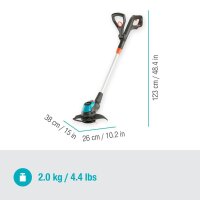 GARDENA EasyCut 23/18V P4A solo Akku-Rasentrimmer 18,0 V,...