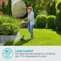 GARDENA EasyCut 23/18V P4A Ready-To-Use Set Akku-Rasentrimmer-Set 18,0 V, mit 1 Akku