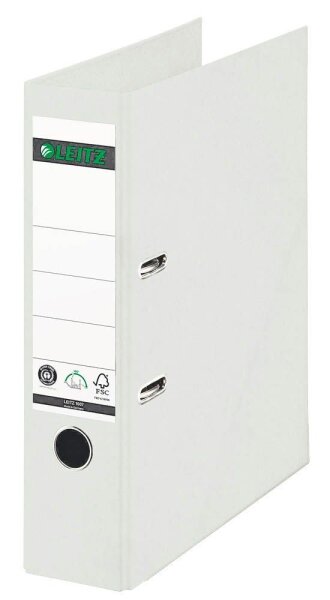 LEITZ 1007 Ordner signalweiß Karton 8,0 cm DIN A4, 1 St.