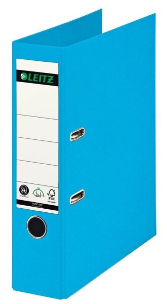 LEITZ 1007 Ordner hellblau Karton 8,0 cm DIN A4, 1 St.