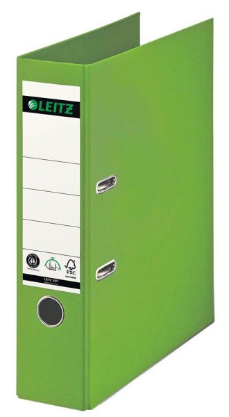 LEITZ 1007 Ordner hellgrün Karton 8,0 cm DIN A4, 1 St.