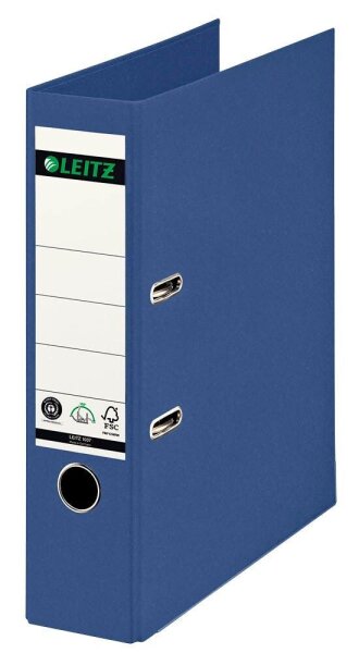 LEITZ 1007 Ordner blau Karton 8,0 cm DIN A4, 1 St.