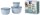 MEPAL Frischhaltedosen-Set Cirqula blau 0,5/1,0/2,0 l, 1 Set
