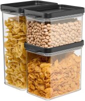 MEPAL Vorratsdosen-Set Omnia schwarz 0,7/1,1/2,0 l, 1 Set