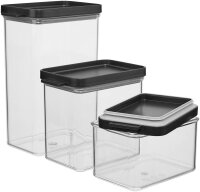 MEPAL Vorratsdosen-Set Omnia schwarz 0,7/1,1/2,0 l, 1 Set
