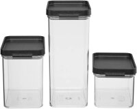 MEPAL Vorratsdosen-Set Omnia schwarz 0,7/1,1/2,0 l, 1 Set