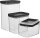MEPAL Vorratsdosen-Set Omnia schwarz 0,7/1,1/2,0 l, 1 Set
