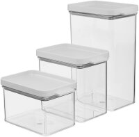 MEPAL Vorratsdosen-Set Omnia weiß 0,7/1,1/2,0 l, 1 Set