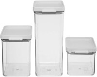 MEPAL Vorratsdosen-Set Omnia weiß 0,7/1,1/2,0 l, 1 Set