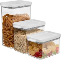 MEPAL Vorratsdosen-Set Omnia weiß 0,7/1,1/2,0 l, 1 Set
