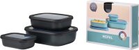MEPAL Frischhaltedosen-Set Cirqula schwarz 0,5/1,0/2,0 l,...