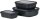 MEPAL Frischhaltedosen-Set Cirqula schwarz 0,5/1,0/2,0 l, 1 Set
