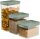 MEPAL Vorratsdosen-Set Omnia grün 0,7/1,1/2,0 l, 1 Set