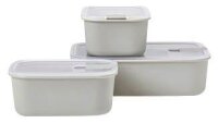 MEPAL Frischhaltedosen-Set EasyClip weiß 2x 0,7 l;...