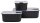 MEPAL Frischhaltedosen-Set EasyClip schwarz 2x 0,7 l und 1x 1,5 l, 1 Set  ( 106181041100 )
