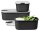 MEPAL Frischhaltedosen-Set EasyClip schwarz 2x 0,7 l und 1x 1,5 l, 1 Set  ( 106181041100 )