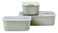 MEPAL Frischhaltedosen-Set EasyClip grün 2x 0,7 l...