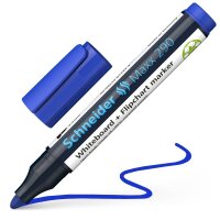 Schneider Maxx 290 Whiteboard- und Flipchart-Marker blau...