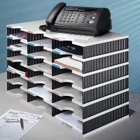 styro Sortierstation Styrodoc grau/schwarz mit 18...