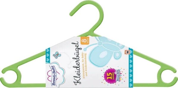 Beauty Baby Kinder-Kleiderbügel farbsortiert, 8 St.