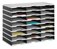 styro Sortierstation Styrodoc grau/schwarz mit 24...