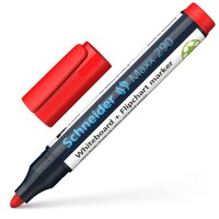 Schneider Maxx 290 Whiteboard- und Flipchart-Marker rot...