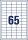 AVERY Zweckform Etiketten weiß 38,0 x 21,2 mm, 65 Blatt