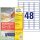 AVERY Zweckform Etiketten weiß 45,7 x 21,2 mm, 65 Blatt