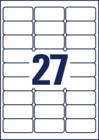AVERY Zweckform Etiketten weiß 63,5 x 29,6 mm, 65 Blatt