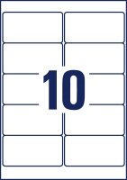 AVERY Zweckform Etiketten weiß 96,0 x 50,8 mm, 65 Blatt