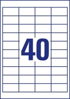 AVERY Zweckform Etiketten weiß 48,5 x 25,4 mm, 65 Blatt