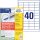 AVERY Zweckform Etiketten weiß 48,5 x 25,4 mm, 65 Blatt