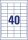 AVERY Zweckform Etiketten weiß 48,5 x 25,4 mm, 65 Blatt