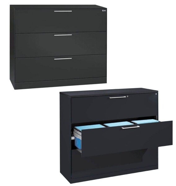 CP C 3000 Asisto Hängeregistraturschrank grau 3 Schubladen 120,0 x 43,5 x 101,0 cm, 1 St.