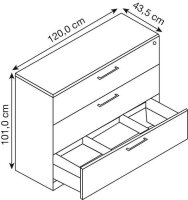 CP C 3000 Asisto Hängeregistraturschrank grau 3...