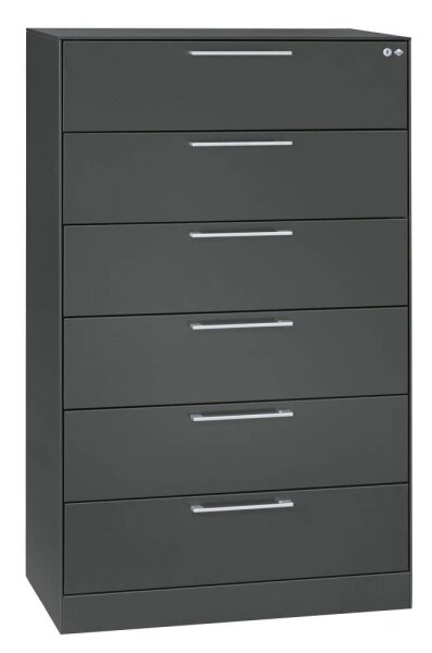 CP C 3000 Asisto Karteischrank anthrazit 6 Schubladen 80,0 x 43,5 x 131,0 cm, 1 St.