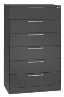 CP C 3000 Asisto Karteischrank anthrazit 6 Schubladen...