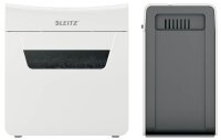 LEITZ IQ 3M Protect Premium Aktenvernichter mit Partikelschnitt P-5, 2 x 15 mm, bis 3 Blatt, weiß