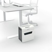 LEITZ IQ 3M Protect Premium Aktenvernichter mit Partikelschnitt P-5, 2 x 15 mm, bis 3 Blatt, weiß