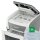 LEITZ IQ Autofeed Small Office 50 Aktenvernichter mit Partikelschnitt P-4, 4 x 28 mm, bis 50 Blatt, weiß