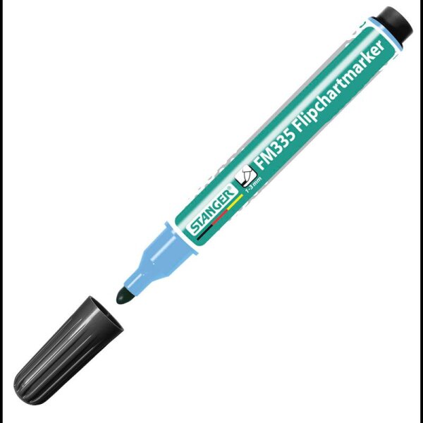 STANGER FM335 Flipchart-Marker schwarz 1,0 - 3,0 mm, 1 St.  ( 713000 )