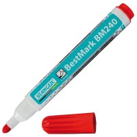 STANGER BestMark M240 Whiteboard-Marker rot 1,0 - 3,0 mm,...