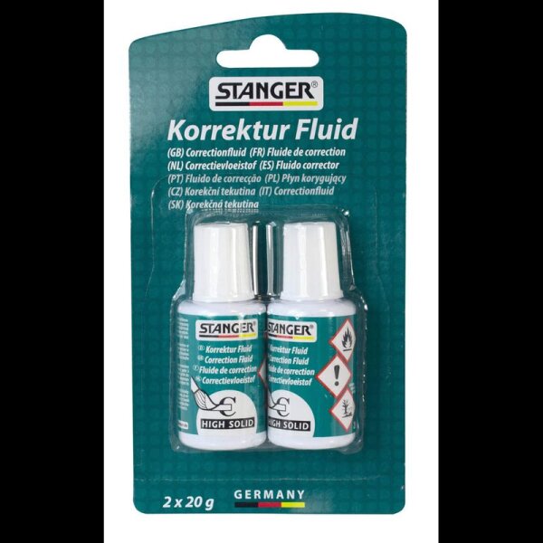 STANGER Korrekturflüssigkeit 2 x 20,0 ml