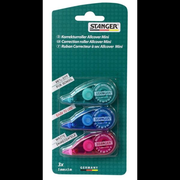 STANGER Korrekturroller Allcover Mini 5,0 mm, 3 St.