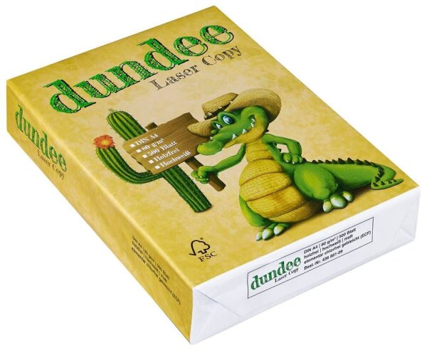 dundee Kopierpapier Laser Copy DIN A4 80 g/qm 500 Blatt